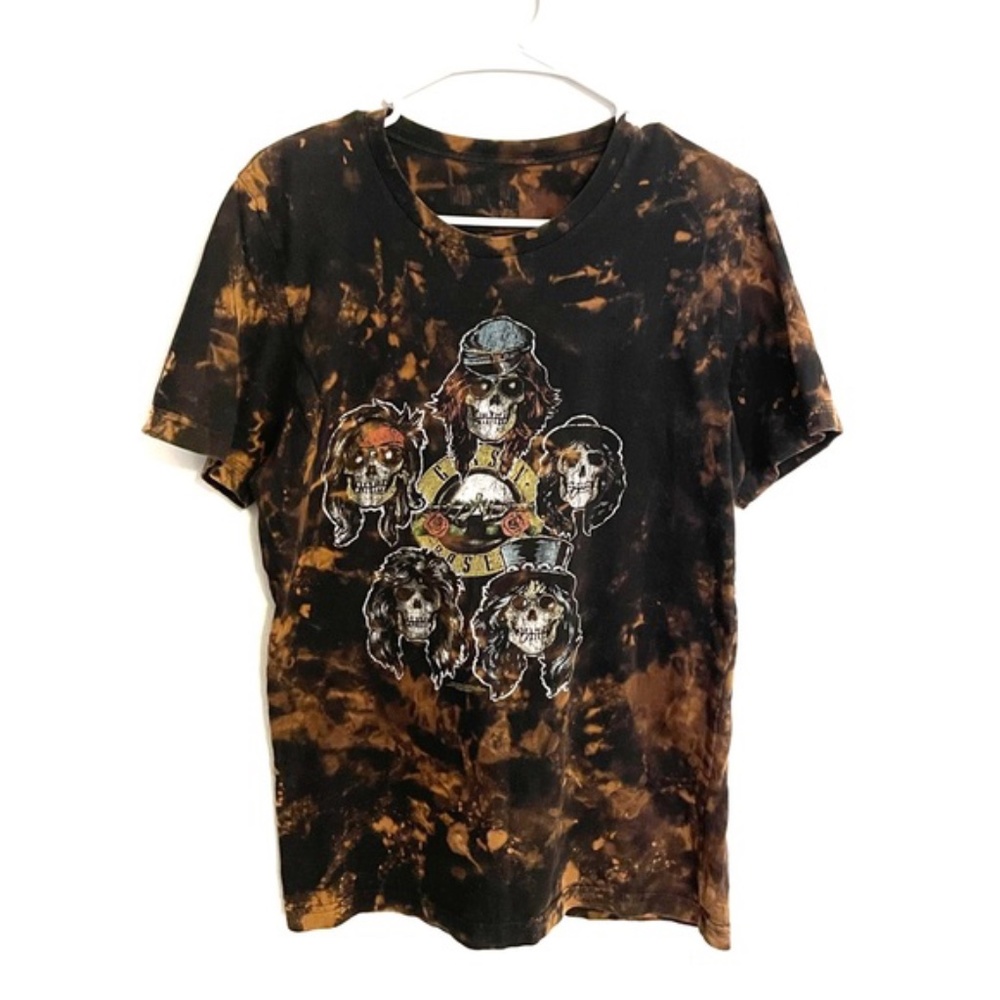 Reworked Guns N' Roses Bleach Dyed Graphic Tee Unisex